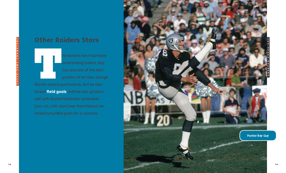 Las Vegas Raiders - (Creative Sports: Super Bowl Champions) by Michael E  Goodman (Paperback)